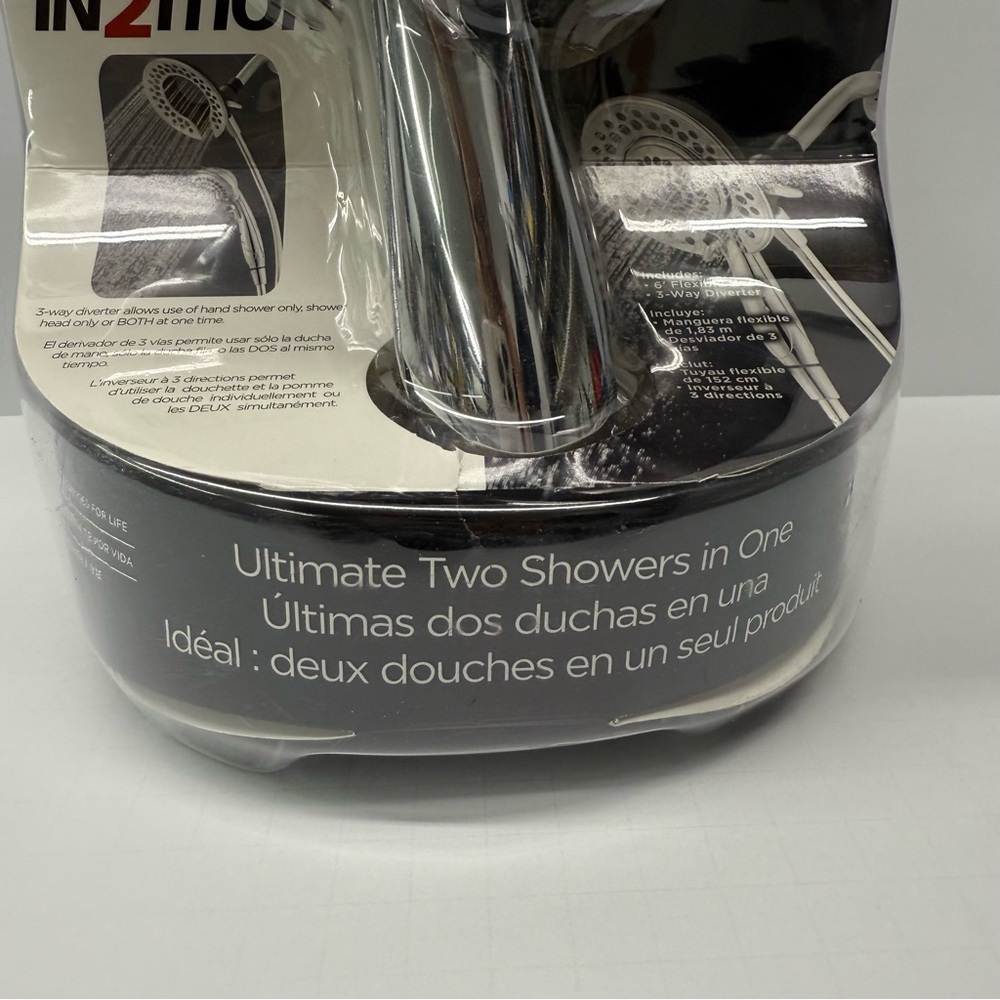 Delta In2ition 2 in 1 5-Spray Fixed and Handheld Shower Head Chrome Dual - Picture 3 of 8